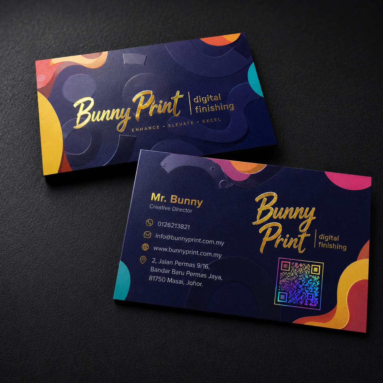 Business Card with Special Finishing