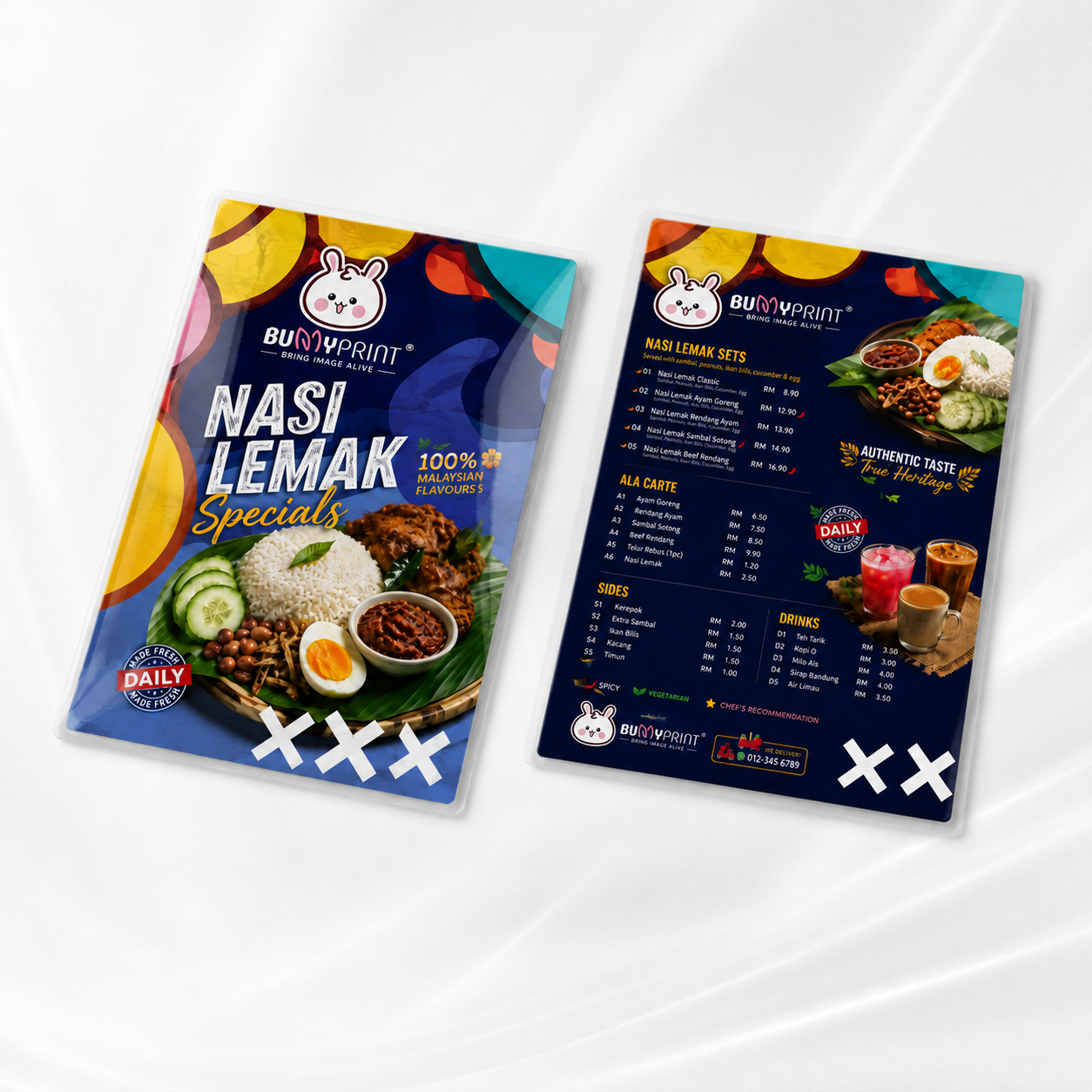 Food Menu - Hard Lamination