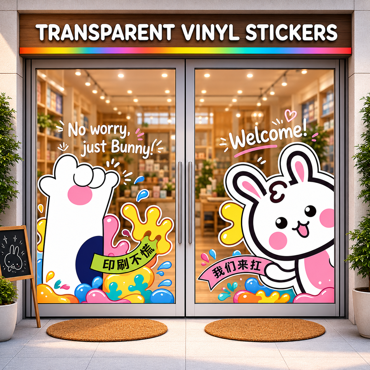 Transparent Vinyl Sticker